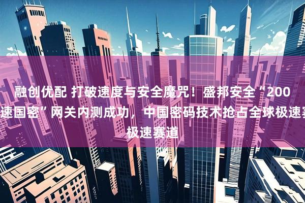融创优配 打破速度与安全魔咒!盛邦安全“200G极速国密”网关内测成功,中国密码技术抢占全球极速赛道